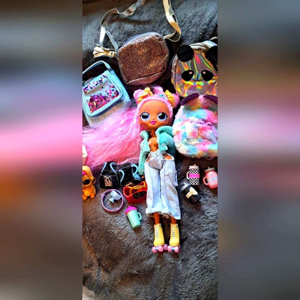 L.O.L. Surprise! OMG Sunshine Gurl Fashion Doll/lots of accessories & Doggy